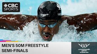 Men's 50m freestyle semi-finals featuring Joshua Liendo and more at Glasgow 2026 Commonwealth Games