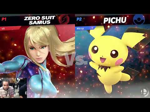 WaveDash 2023 Winners Quater-Final - Marce (Pichu) Vs. Mejia (ZeroSuitSamus) - SSBU Tournament