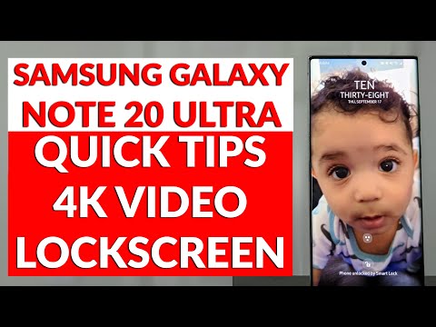 Samsung Galaxy Note 20 - Quick Tips and Tricks - 4K Video Lockscreen   Hidden Features