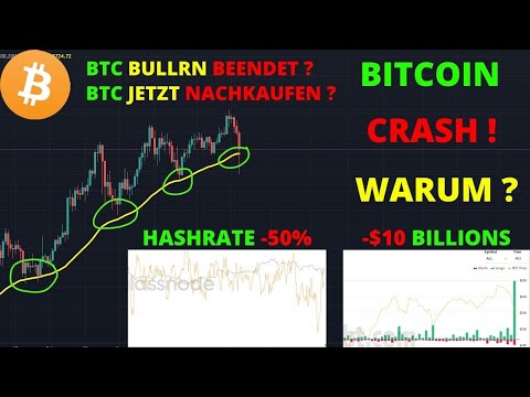 BITCOIN CRASH ! WARUM ? JETZT NACHKAUFEN ? BULLRUN BEENDET ? Bitcoin und Ethereum Chartanalyse/News