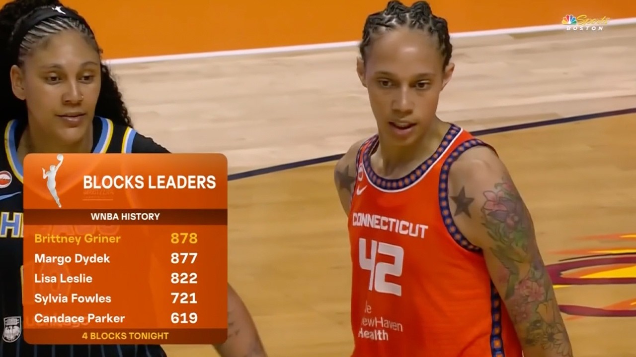 Brittney Griner breaks the WNBA all-time blocks record 🙌 | WNBA on ESPN