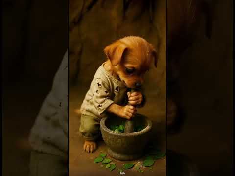 The poor puppy didn't have milk bottle so, his friends making fun of him animahal Buttay