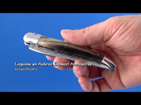 Laguiole enAubrac Damast Taschenmesser - www.pizzini.at