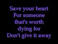 Mayday Parade-Save Your Heart (with lyrics on screen)