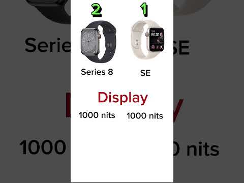 Apple Watch series 8 vs SE #apple #comparison  #applewatch