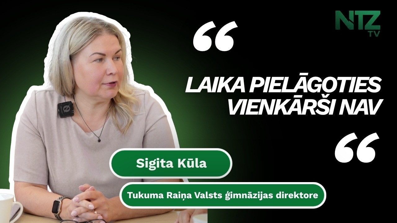 Iknedēļas saruna: Sigita Kūla, Tukuma Valsts ģimnāzijas direktore