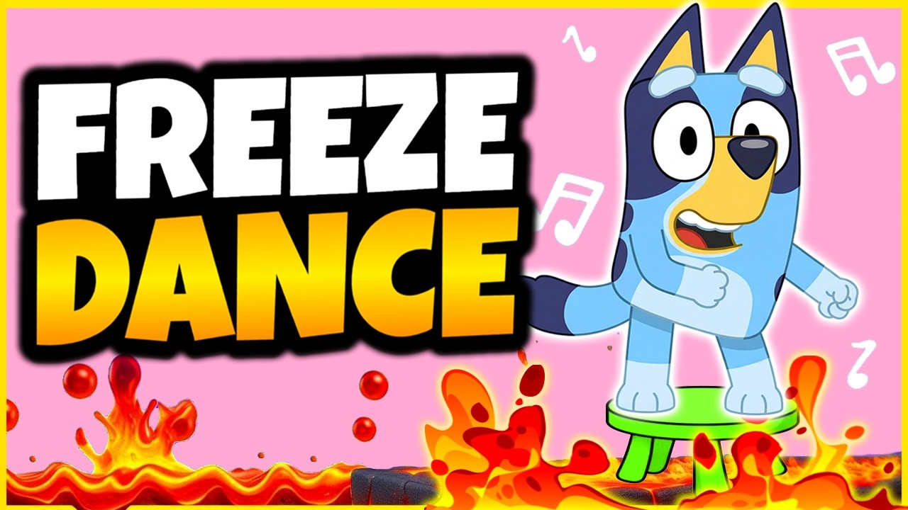 🌋 BLUEY - FLOOR IS LAVA 🌋 Brain Break for Kids | Bluey Freeze Dance | Danny GO! | Just Dance