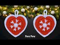 Crochet Gingerbread Heart I Crochet Christmas Decorations I Crochet Christmas Ornaments