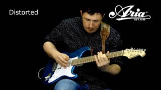 Video thumbnail for Aria STG 004 Electric guitar demonstration by Aria UK Ltd
