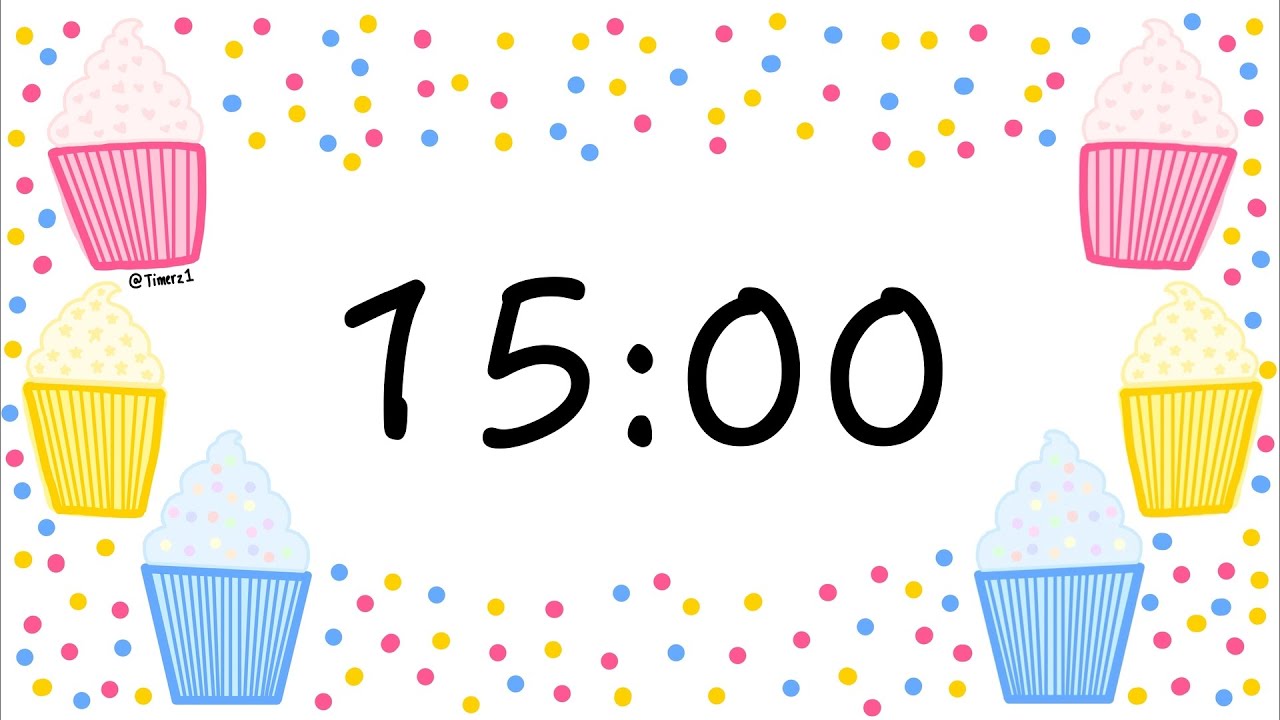 Cupcake Timer - 15 Minutes (With Lo-Fi Music)