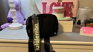 Lululemon Large Everywhere Belt Bag/Never Lost Keychain.