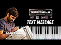 TEXT MESSAGE | Thiruchitrambalam OST 🎹 Series -3 | Piano  Cover with NOTES