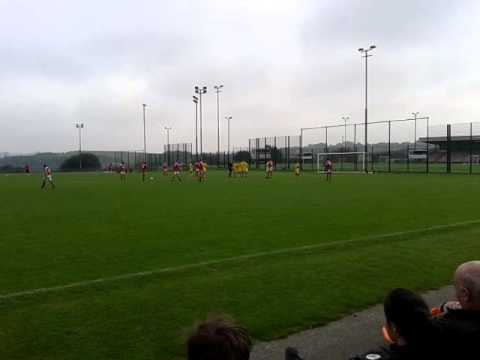 Barnsley u18 vs leeds barnsley free kick