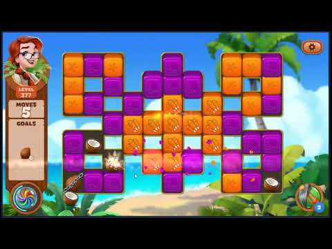 Lost Island Blast Adventure Level 377 - NO BOOSTERS 🏝️ | SKILLGAMING ✔️