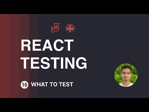 React Testing Tutorial 1 Introduction