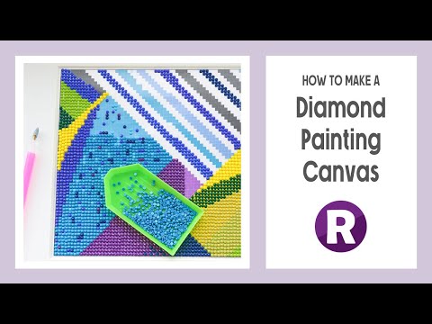 DIY Diamond Painting  Make Your Own Simple Adhesive Canvas : 10