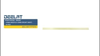 Stair Edging - Brass - 47mm (Width) x 15mm (Front Skirt) - 10 pcs SKU #D1777570