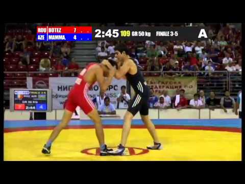 WWJC2013 / Ramiz Mammadov - Aleksandru Botez (ROU) - GR 50 kg - bronze medal match