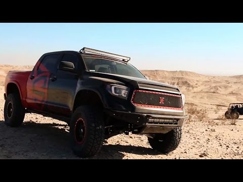 Spyder Projector Headlights on Toyota Tundra Built for SEMA 2014