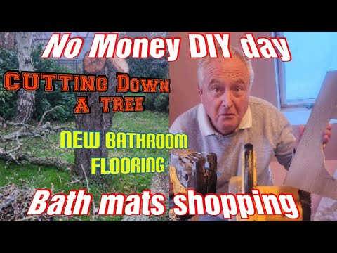 Heimwerkertag / Einen Baum fällen / Neuen Laminatboden verlegen / Ein bisschen Einkaufen