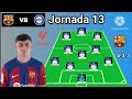 Barcelona vs Deportivo alaves ~ Barcelona 4-3-3 With Pedri Jornada 13 La Liga 2023/2024