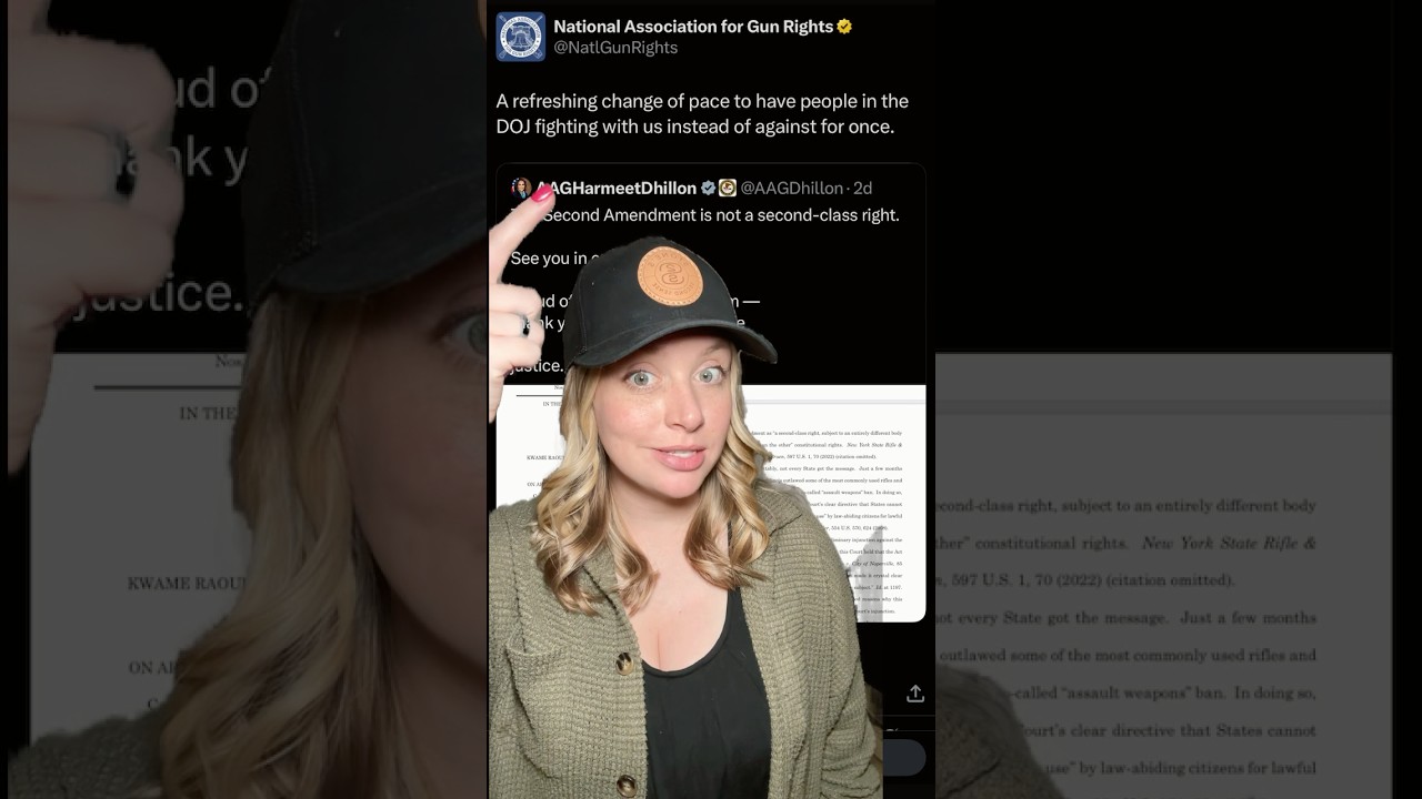 AAG Says 2A is NOT a Second-Class Right #2ndamendment #shortsfeed #shortsvideo #shorts