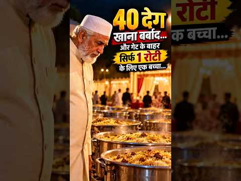 40 देग खाना फेंक दिया… बच्चे ने सिर्फ 3 रोटियाँ माँगीं |