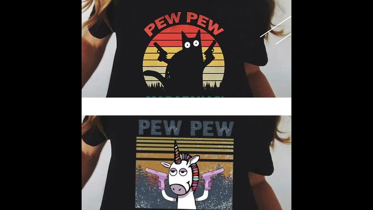 Women's Pew Pew Madafakas Graphic T-Shirt