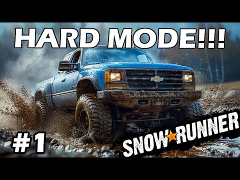SnowRunner Hard Mode! | SnowRunner | Ep 1