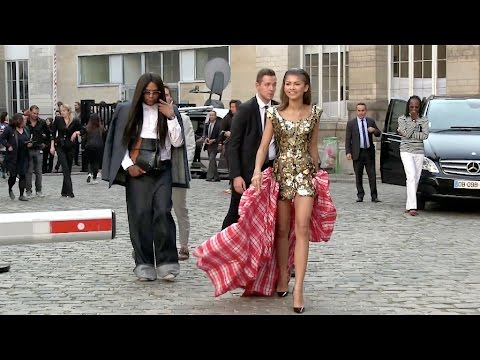 THE GREAT ZENDAYA at the Vivienne Westwood Show in Paris