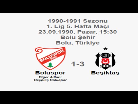 Boluspor 1-3 Beşiktaş 23.09.1990 - 1990-1991 Turkish 1st League Matchday 5 + Post-Match Comments
