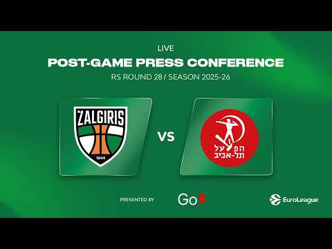 Žalgiris - Hapoel | Press Conference | EuroLeague 2025-26 Round 28