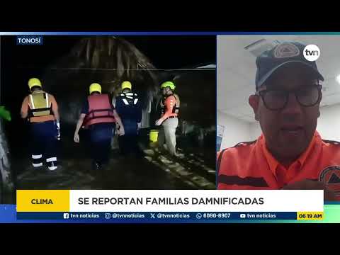 Inundaciones en Tonosí: Al menos 140 viviendas afectadas, según informe preliminar de Sinaproc