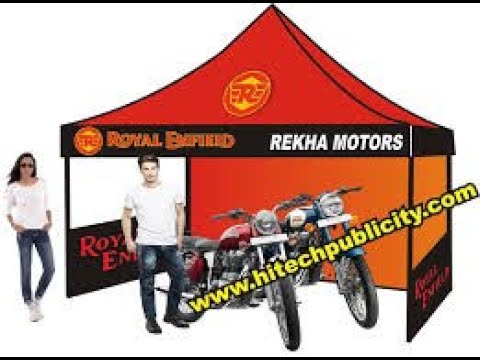 Demo tents for royal enfield, for canopy tent for bike