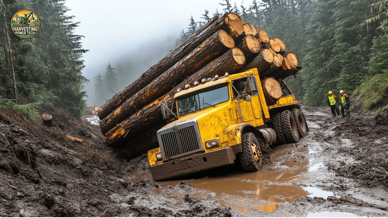 Amazing Fastest Big Tree Cutting Machines | Extreme Dangerous Monster Stump Removal Excavator #5