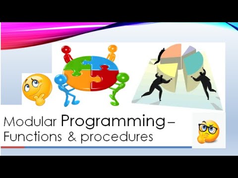 Pseudocode Development Modular Programming Function And Procedures