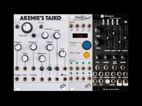 Akemie's Taiko Generative Patch // Pamela's New Workout, Monsoon, Eurorack