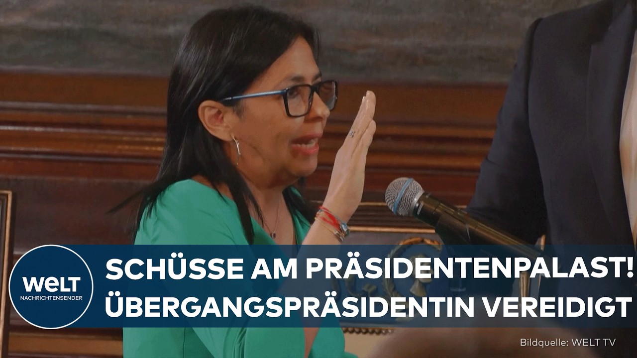 CARACAS: Schüsse am Präsidentenpalast! Cely Rodríguez als Übergangspräsidentin Venezuelas vereidigt