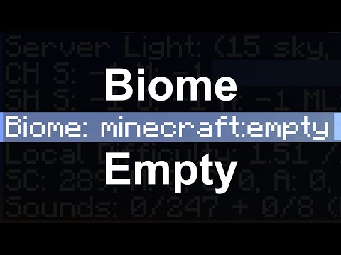 I found a new Minecraft biome. It's pretty empty.
