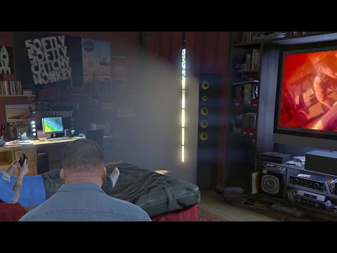 GTA 5 - Franklin Walks into Jimmy De Santa's Room, Freaks Him Out