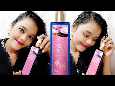 , title : 'Body Cupid Red Onion & Fenugreek Hair Oil review and demo || Princess Alisha