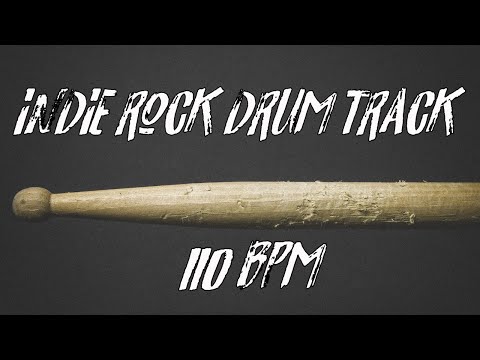 Indie rock drum beat 110 bpm