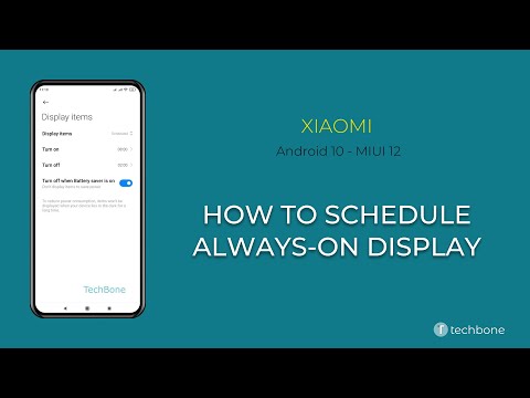 How to Schedule Always-on display - Xiaomi [Android 10 - MIUI 12]