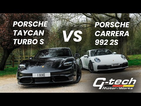 Porsche Taycan Turbo S VS Porsche Carrera 992