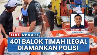 Penyelundupan Balok Timah Digagalkan di Tanjungkalian Mentok Babel, 401 Barang Kini Diamankan