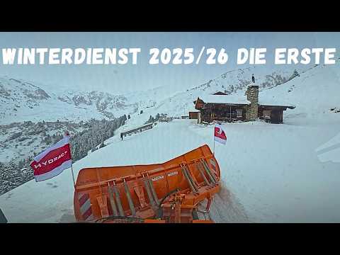 ❄️Winter service 2025/26 the first❄️snow removal in the Tyrolean Alps