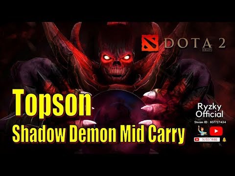 Dota 2 - Topson SHADOW DEMON SUPPORT CARRYING THE GAME