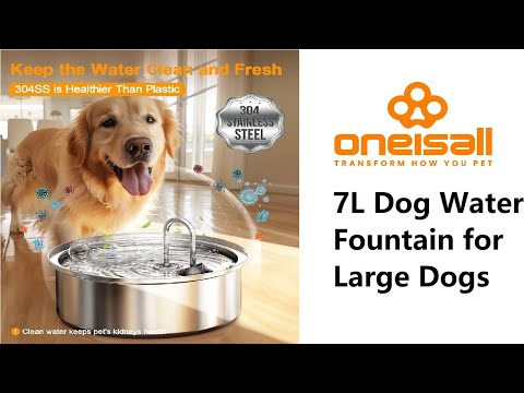Oneisall 7L Dog Water Fountain for Large Dogs