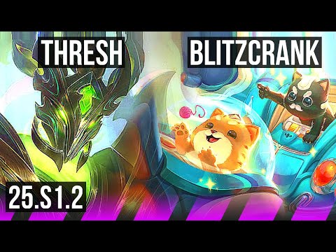 THRESH & Jinx vs BLITZCRANK & Miss Fortune (SUP) | KR Challenger | 25.S1.2