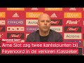 Arne Slot benoemt na Ajax-Feyenoord (3-2) een 'indirecte consequentie van afgelopen zomer'